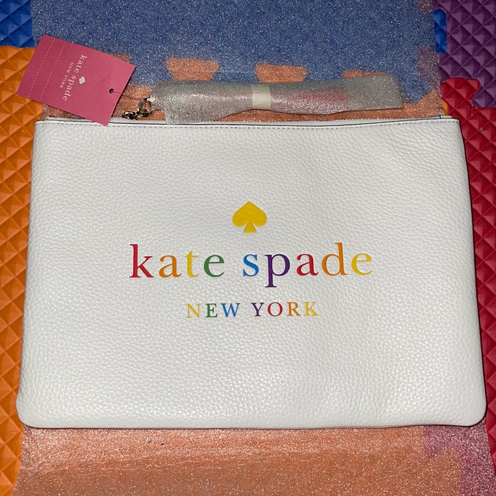 Kate Spade Rainbow Large Tassel Pouch